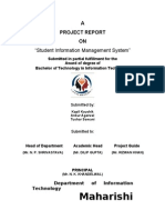 Download Project Report on Student Information Management System Php-mysql by Kapil Kaushik SN45883498 doc pdf
