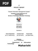 Download Project Report on Student Information Management System Php-mysql by Kapil Kaushik SN45883498 doc pdf