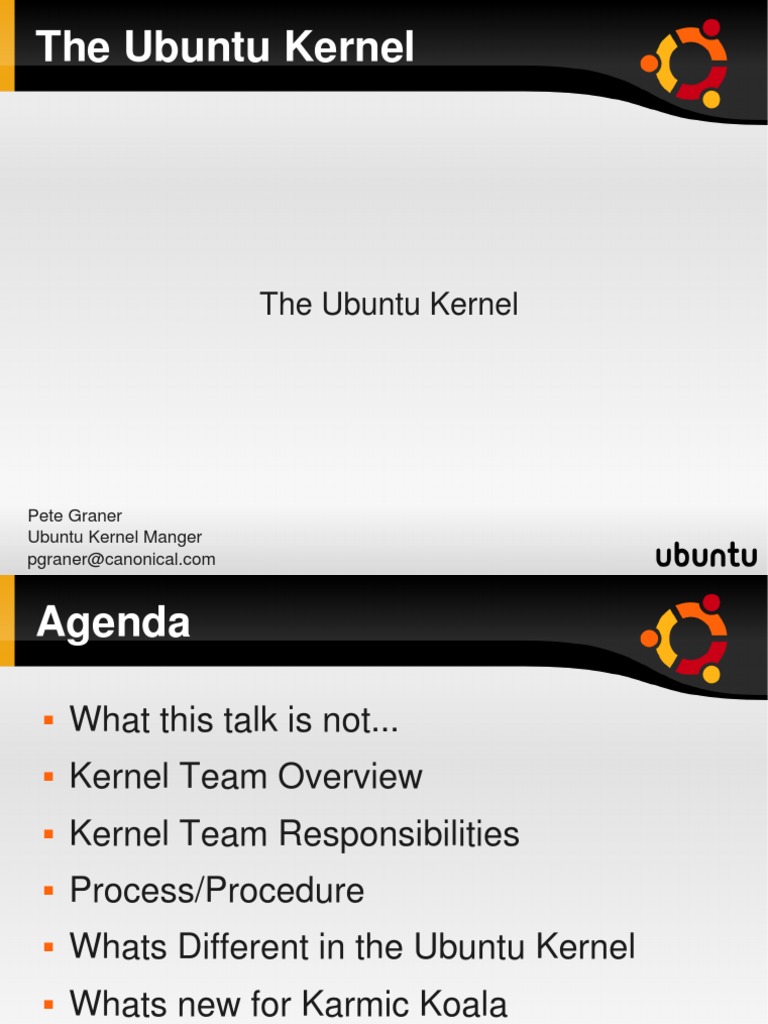 SELF Kernel Talk | PDF | Linux Distribution | Linux