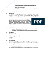 Prácticas de Recolección de Insectos de Importancia Agrícola