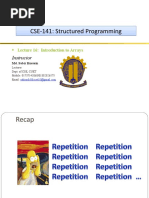 CSE-141: Structured Programming CSE-141: Structured Programming