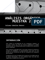 Análisis Orgánico Muestra 2