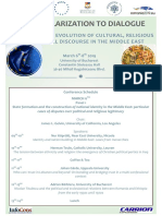 From Polarization To Dialogue: Europe and The Evolution of Cultural, Religious and Political Discourse in The Middle East