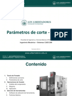 M0505 Fresado Parametros de Corte y Seleccion de Herramientas PDF