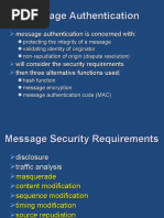 Message Authentication