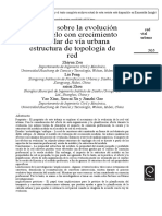 2.análisis Sobre La Evolución de Modelo Con Crecimiento Modular de Vía Urbana Estructura de Topología de Red