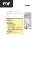 6420B: Fundamentals of Windows Server® 2008 Microsoft® Hyper-V™ Classroom Setup Guide