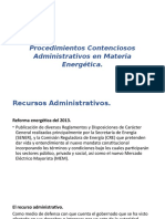 Procedimientos Contenciosos Administrativos en Materia Energética