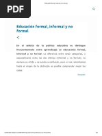 Educación Formal, Informal y No Formal 3