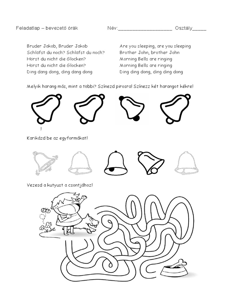 Brother John Worksheet