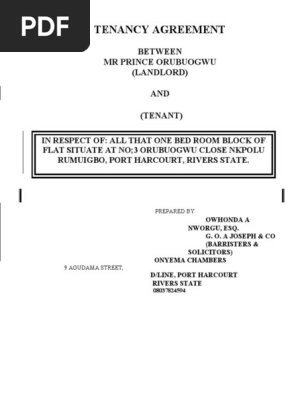 tenancy Agreement