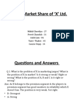 Case On Market Share of X' LTD