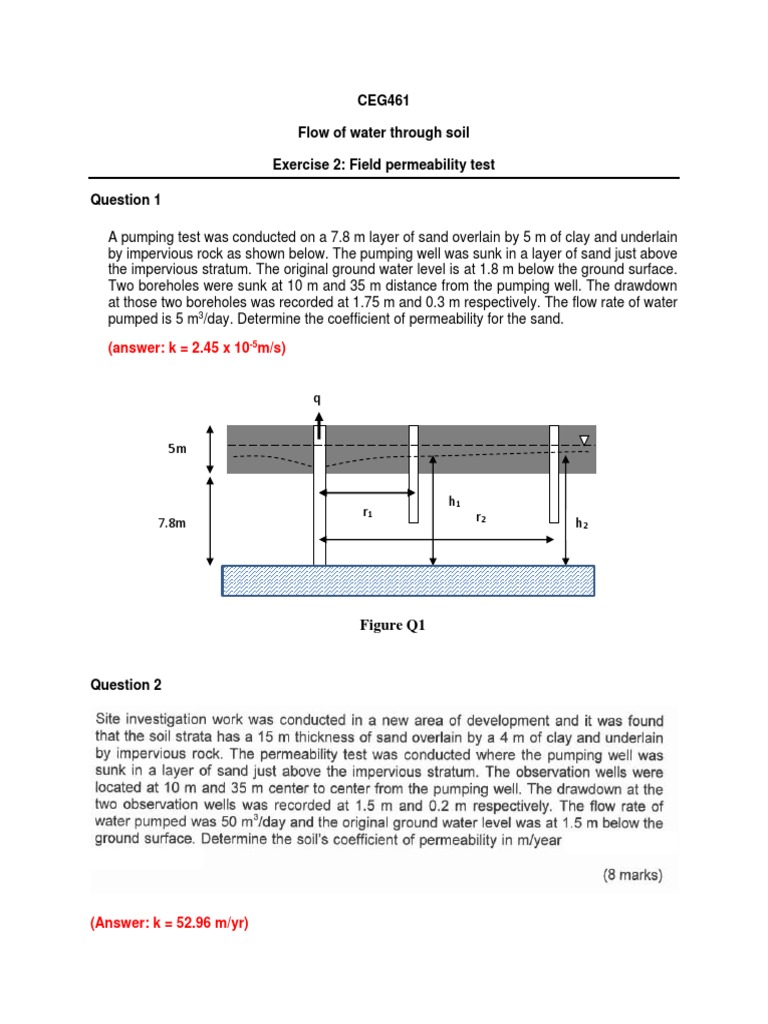 Permeability Testing in Soil Mechanics | PDF | Science & Mathematics