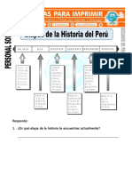 Ficha de Etapas de La Historia Del Peru para Segundo de Primaria