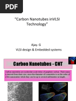 "Carbon Nanotubes Invlsi Technology": Ajay. G Vlsi Design & Embedded Systems