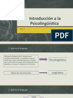 Introducción A La Psicolingüística