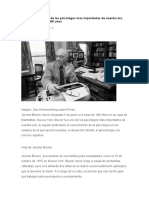 Jerome Bruner, psicólogo pionero de la cognición