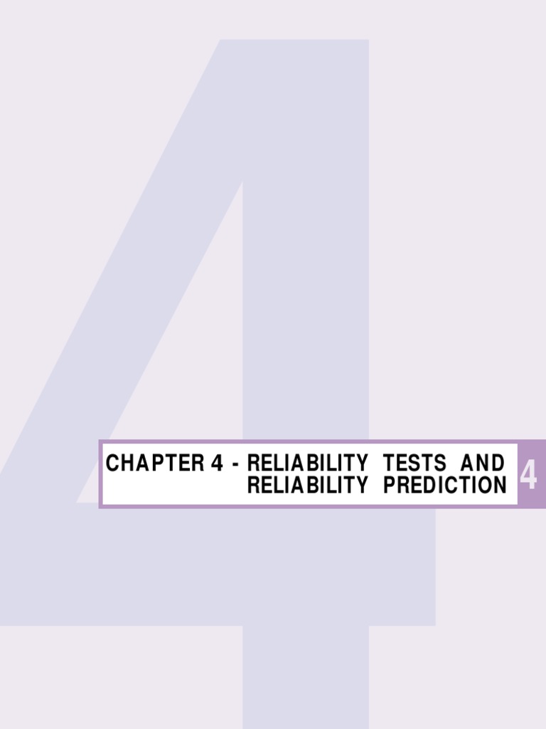 Reliability Tests and Predictions Guide | PDF | Reliability Engineering ...