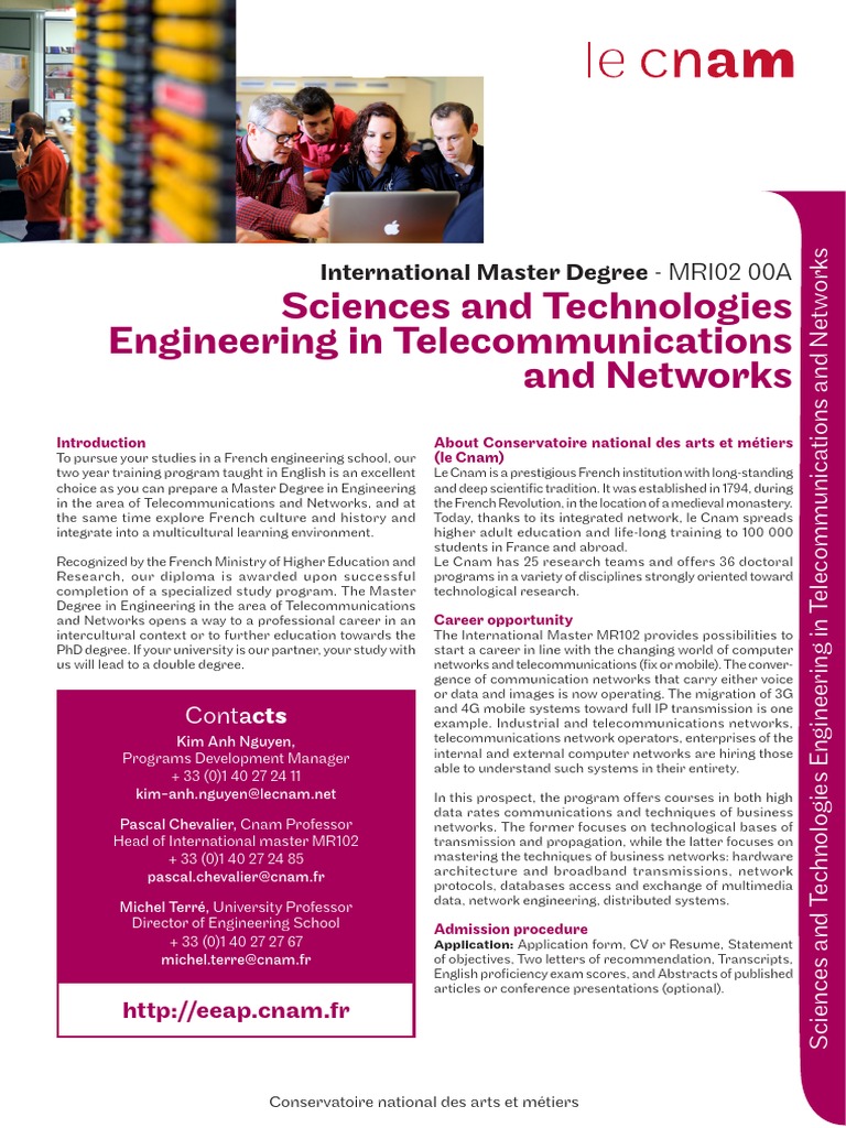 Master Telecommunications & Networks | PDF | Academic Degree | Data ...