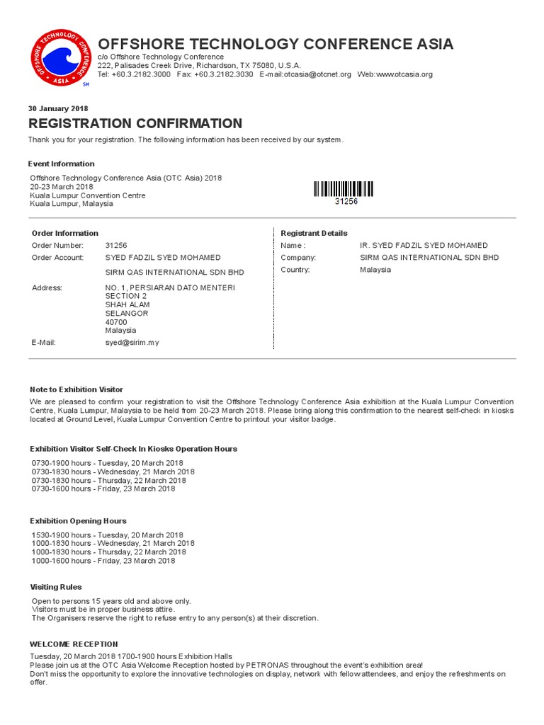 OTC Asia 2018 REGISTRATION PDF