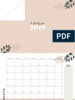 The Monthly Planner Mensal Freebie Printable Download Gratis Oh My Closet BR