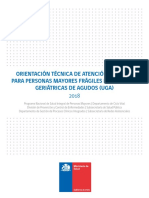 Orientación Técnica de Atención Integral para Personas Mayores Frágiles en Unidades Geriátricas de AgudosUGA