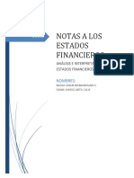 Notas A Los Estados Financieros Santa Fe