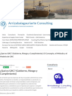 2-A ¿Qué Es GRC - (Gobierno, Riesgo y Cumplimiento) - El Concepto, El Método y El Modelo de GRC - Arrizabalagauriarte Consulting PDF