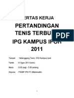 Kertas Kerja Pertandingan Tenis Terbuka IPG KI 2011