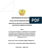 Fausto Quimba - Tesis Valoracion Aduanera VF-1 PDF