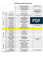 Programacion Curricular 2020 3º