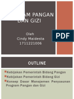 Cindy Maidesta - Program Pangan Dan Gizi