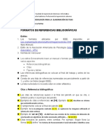 Metodología para la elaboración de tesis: Formatos de referencias bibliográficas