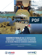 Proyectos de servicios ecosistémicos Huancayo 2017