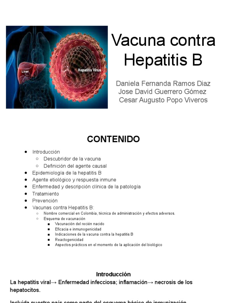 Vacuna Contra La Hepatitis B | PDF | Hepatitis B | Hepatitis