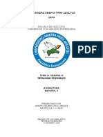 Actividades de La Tercera Semana Español II - Docx 14-5895