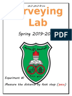 Surveying Lab: Spring 2019-2020