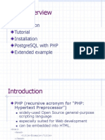 PHP - Overview: Tutorial Installation Postgresql With PHP Extended Example