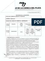 Programa Derecho Comercial y Empresario 2019 PDF