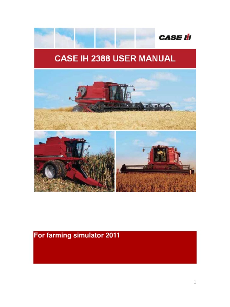 Manual For Case Ih 2388