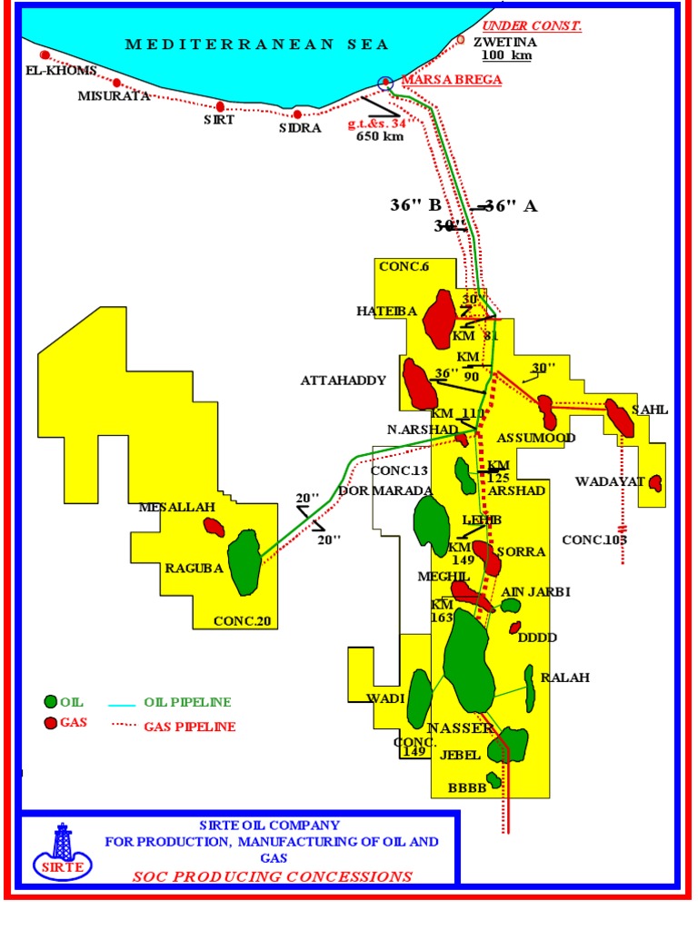 Oil and Gas Pipeline Map Overview | PDF | Hydrocarbons | Gases
