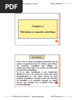 cours de physique du solide Chapitre 4 Vibrations et capacité calorifique 