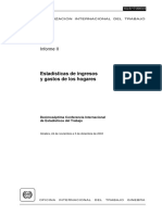 Estadísticas de Ingresos y Gastos de Los Hogares ILO 2003 PDF