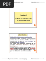 cours de physique du solide Chapitre 3 Liaisons et cohésion dans les solides cristallins