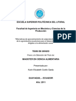 Alternativas alimenticias a partir de subproductos agroindustriales