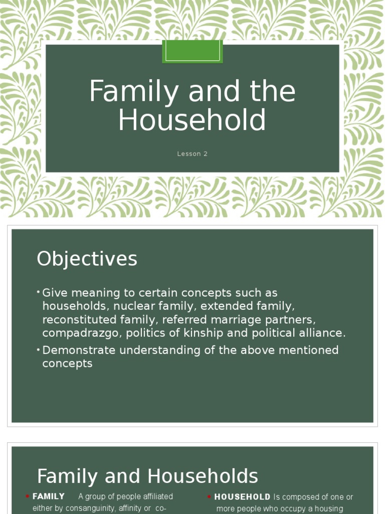 Understanding Family and Household Concepts | PDF | Family | Sociology