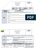 Modelo Plan de Aula 5 LG