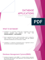 Database Applications: Introduction/ Recalling Previous Concepts by Syeda Rabia Kazim