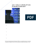 Qué Uso Tiene y Cómo Se Calcula El Costo de Capital Promedio Ponderado PDF