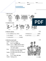 FF4 - Unit 4 WS 3 - Adverbs - Possessive Adj-Tenses